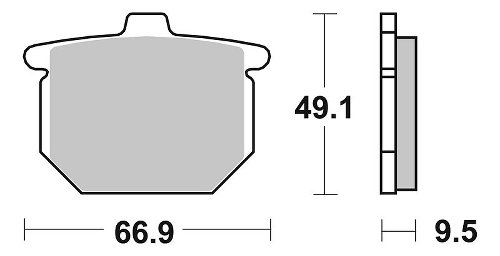 SBS Bremsbelag Street Ceramic