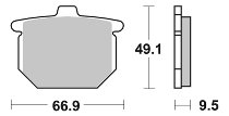 SBS Bremsbelag Street Ceramic