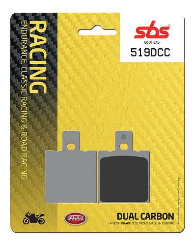 SBS Brake pad kit road racing classic dual carbon