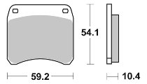 SBS Bremsbelag Street Ceramic