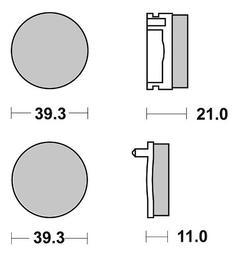 SBS Bremsbelag Street Ceramic