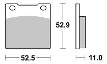 SBS Bremsbelag Street Ceramic