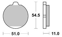 SBS Bremsbelag Street Ceramic