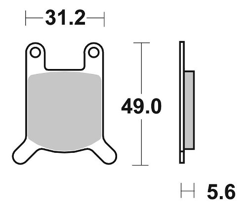 SBS Bremsbelag Street Ceramic