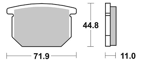 SBS Bremsbelag Street Ceramic