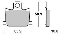 SBS Bremsbelag Street Ceramic