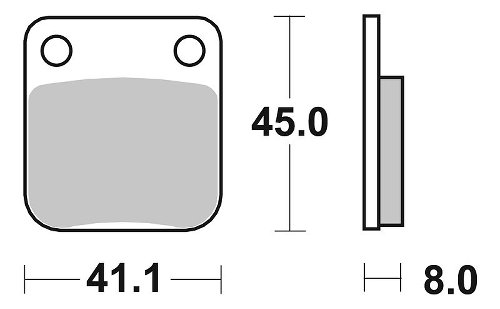 SBS Bremsbelag Street Ceramic