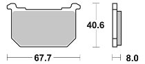 SBS Bremsbelag Street Ceramic