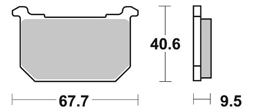 SBS Bremsbelag Street Ceramic