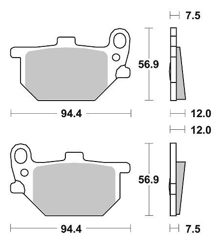 SBS Bremsbelag Street Ceramic