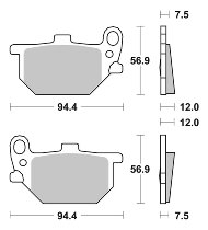 SBS Bremsbelag Street Ceramic