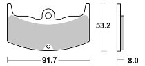 SBS Bremsbelag Street Ceramic