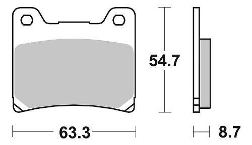 SBS Bremsbelag Street Ceramic