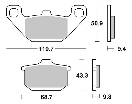 SBS Bremsbelag Street Ceramic