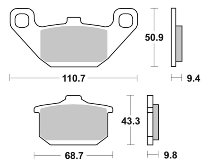 SBS Bremsbelag Street Ceramic