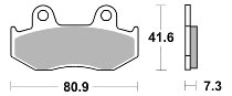 SBS Bremsbelag Street Ceramic