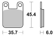 SBS Bremsbelag Street Ceramic