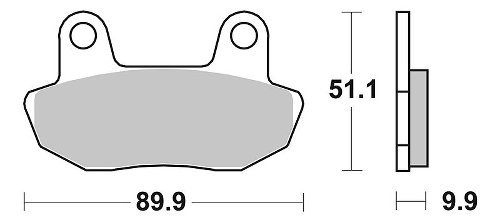 SBS Bremsbelag Street Ceramic