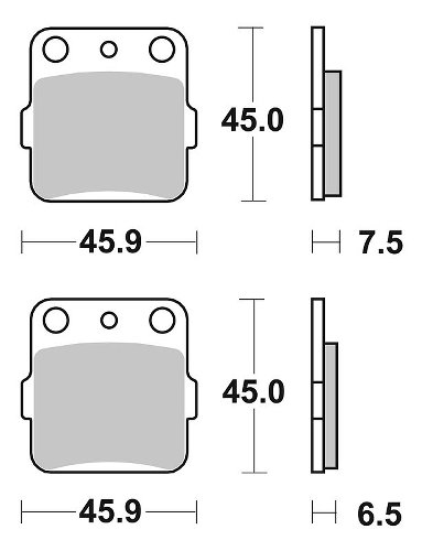 SBS Bremsbelag Street Ceramic