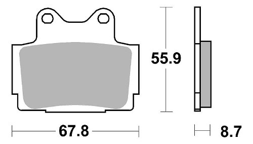 SBS Bremsbelag Street Ceramic