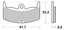 SBS Bremsbelag Street Ceramic