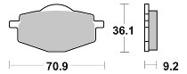 SBS Bremsbelag Street Sinter