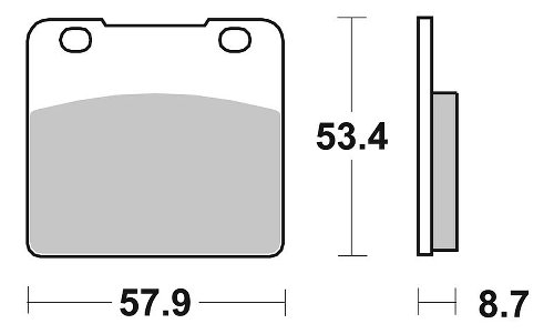 SBS Bremsbelag Street Ceramic