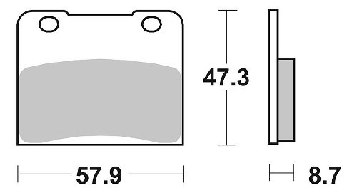 SBS Bremsbelag Street Ceramic