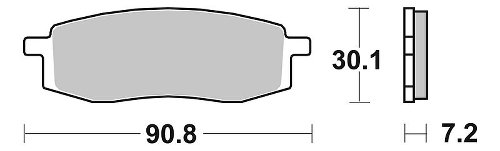 SBS Bremsbelag Street Ceramic