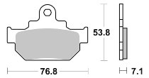 SBS Bremsbelag Street Ceramic