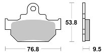 SBS Bremsbelag Street Ceramic