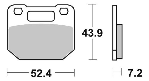 SBS Bremsbelag Street Ceramic