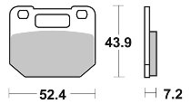 SBS Bremsbelag Street Ceramic