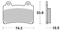 SBS Bremsbelag Street Sinter