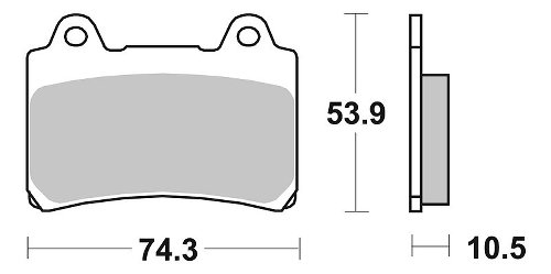 SBS Bremsbelag Street Ceramic