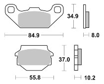 SBS Bremsbelag Offroad Sinter