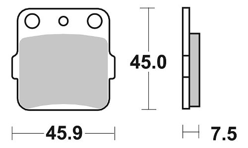 SBS Bremsbelag Street Ceramic