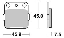 SBS Bremsbelag Street Ceramic