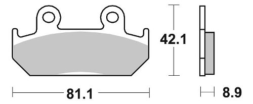 SBS Bremsbelag Street Ceramic