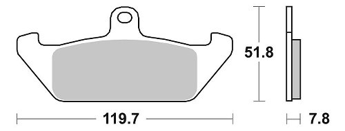 SBS Bremsbelag Street Ceramic