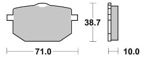 SBS Bremsbelag Street Ceramic