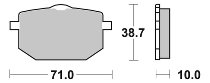 SBS Bremsbelag Street Ceramic