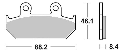 SBS Bremsbelag Street Ceramic