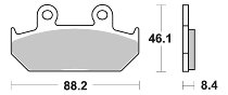 SBS Bremsbelag Street Ceramic