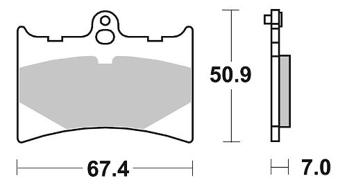 SBS Bremsbelag Street Ceramic