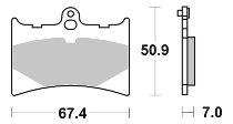 SBS Bremsbelag Street Ceramic