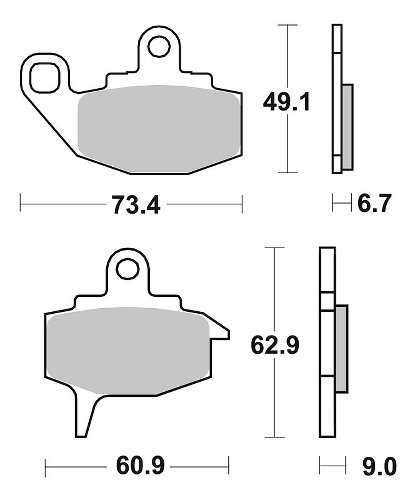 SBS Bremsbelag Street Ceramic