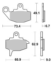 SBS Bremsbelag Street Ceramic