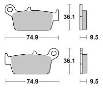 SBS Bremsbelag Street Ceramic