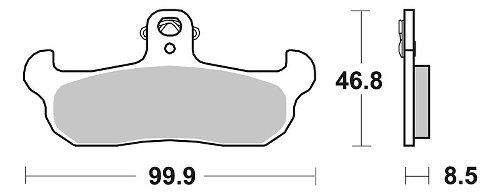 SBS Bremsbelag Street Ceramic